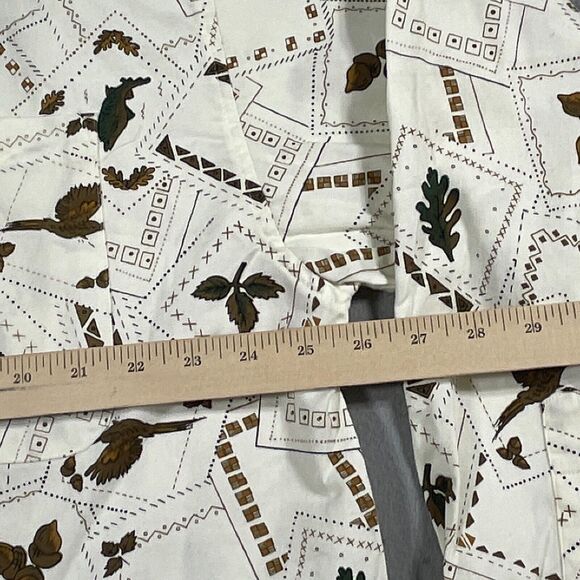 VTG High Sierra Shirt Mens XL White Hunting Long‎ Sleeve All Over Print Fall - Picture 6 of 11